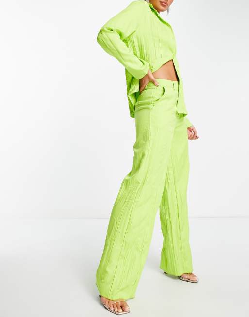 Lime green pants store womens