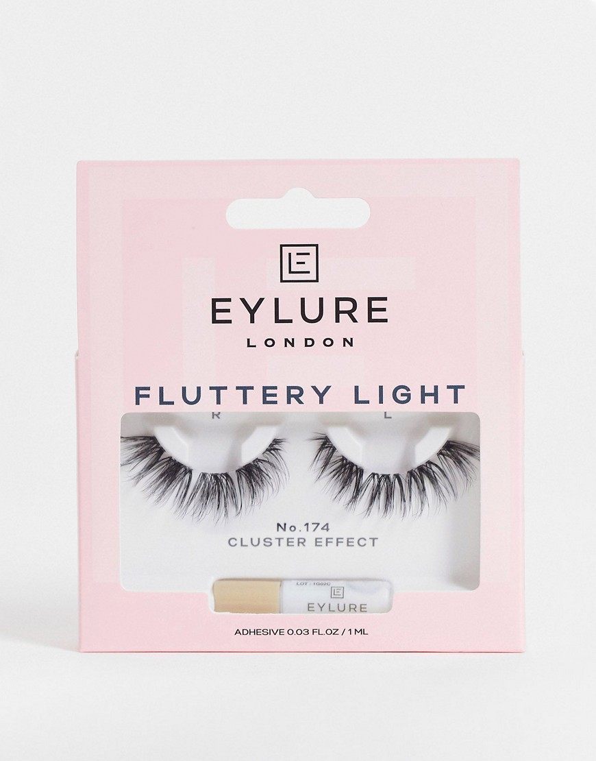 Eylure Fluttery Light Cluster Effect Lashes - No. 174-Black