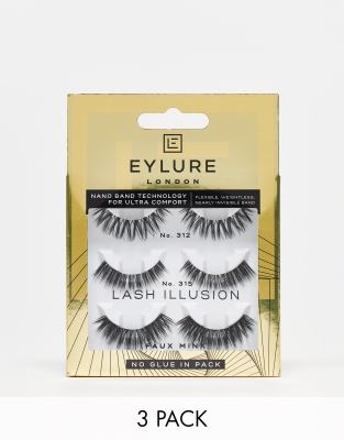 Eylure - Lash Illusion - Limited Edition - Künstliche Wimpern im Multipack-Schwarz