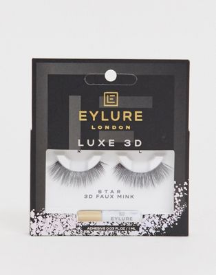 Eylure - Luxe 3D Lashes - Star Lash-Zwart