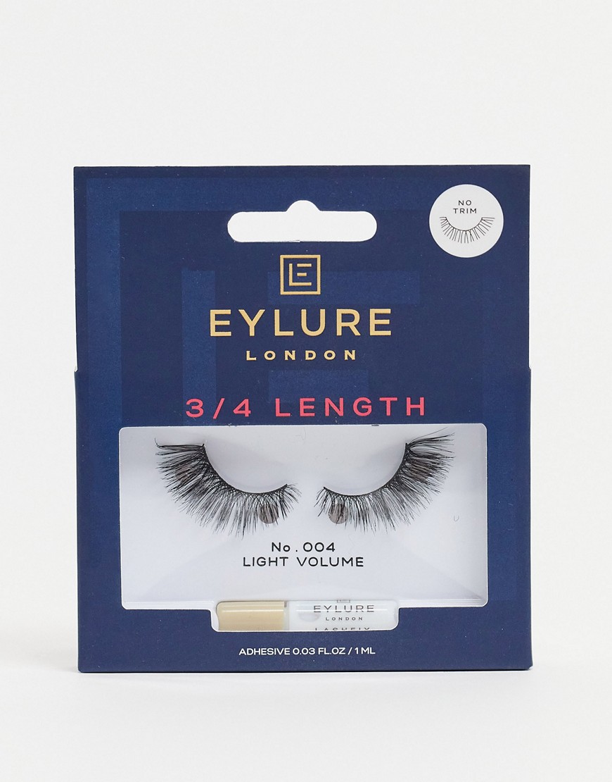 Eylure - No. 004 - Kunstige øjenvipper i 3/4-længde-Sort