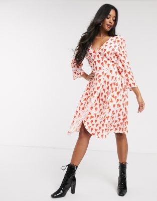 asos heart dress