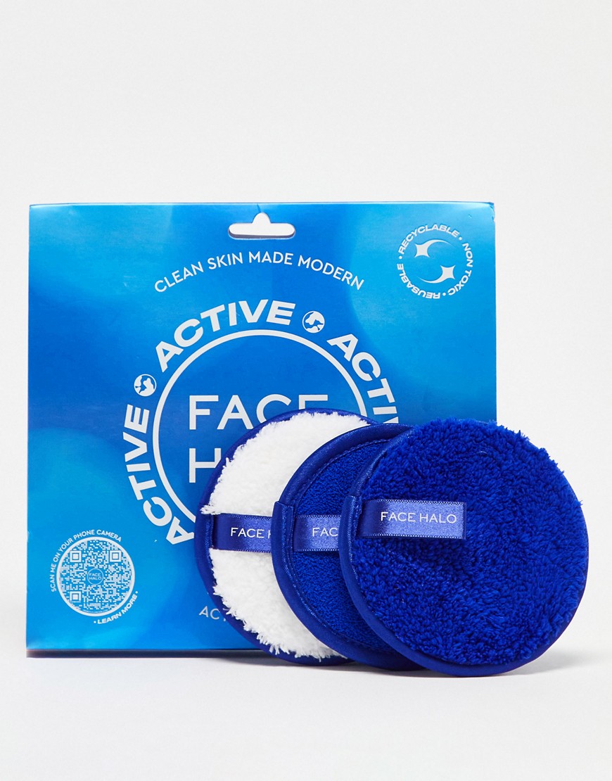 Face Halo Active Reusable Cleansing Pads 3 Pack-No colour