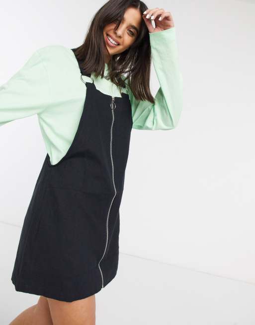 Zip pinafore shop