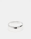 [FADED FUTURE] Faded Future 7mm band ring in silver S-M SILVER