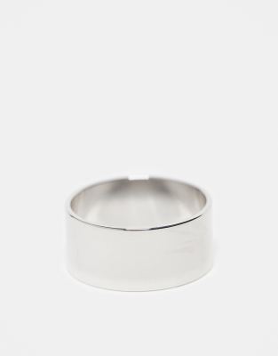Faded Future - Anello a fascia argentato da 9 mm - view 1