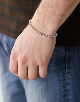 Faded Future Ball Chain Bracelet In Silver