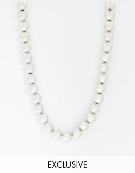 Faded Future ball neck chain in silver