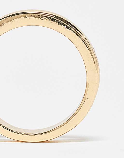 Faded Future band ring in gold | ASOS
