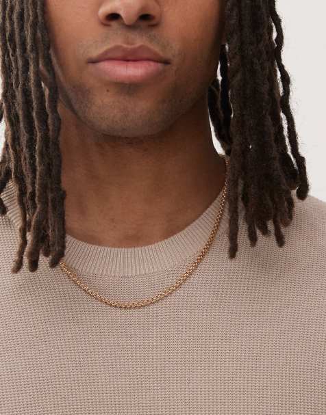 Faded Future box chain necklace in gold - view 1