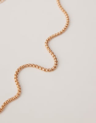 Faded Future Box Chain Necklace In Gold