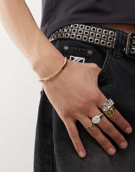 Faded Future - Bracciale curvo color oro