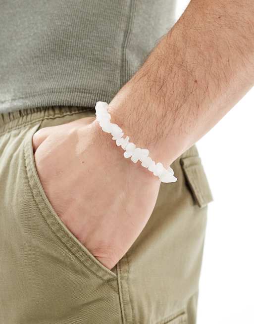 Faded Future - Bracciale elasticizzato con pietre naturali