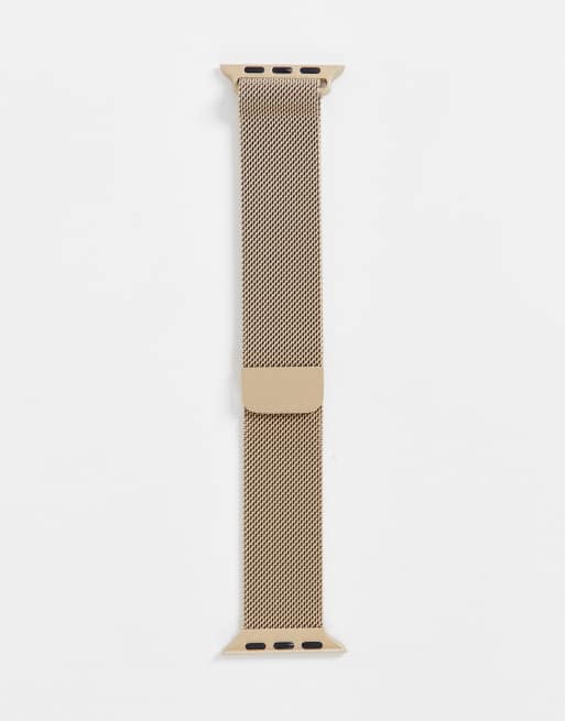Faded Future - Bracelet de montre élégant en maille - Doré vintage