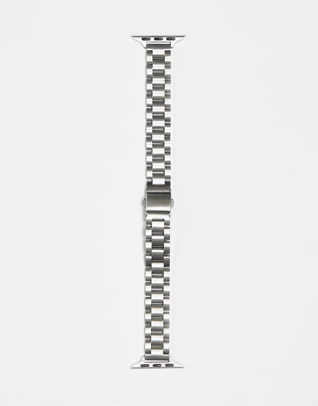 Faded Future bracelet smart watch strap in silver