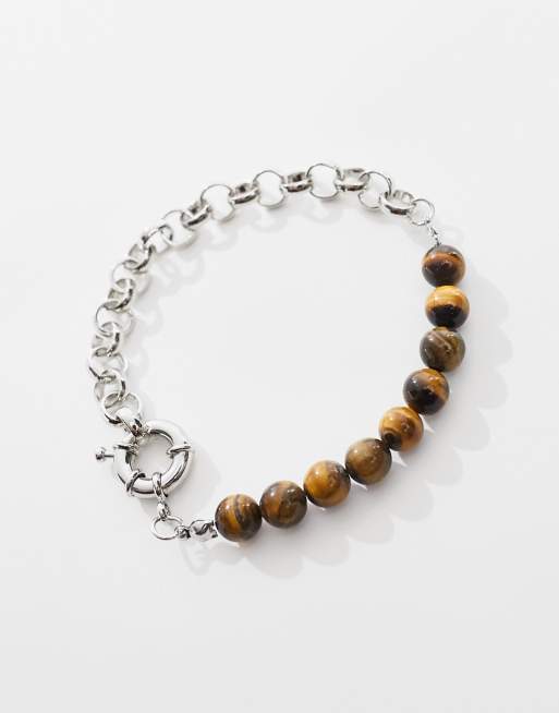 Faded Future chain and beaded bracelet in silver, 3 of 4