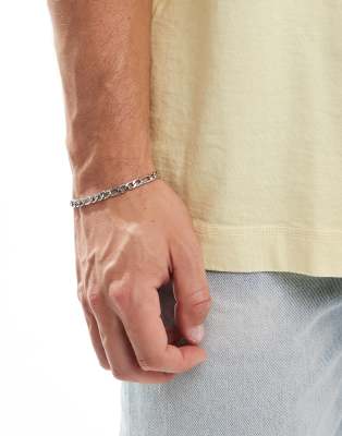 FADED FUTURE Faded Future chunky figaro chain bracelet in silver