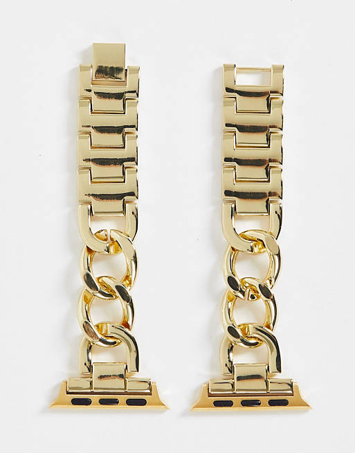 Faded Future - Cinturino per smart watch a catena color oro
