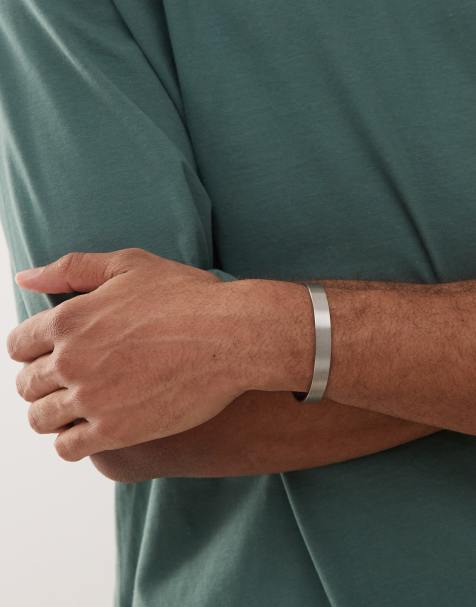 Faded Future classic cuff bracelet in silver - view 1