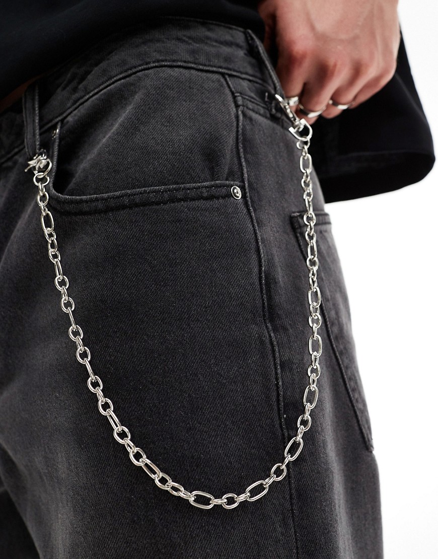 Faded Future classic jeans chain in silver