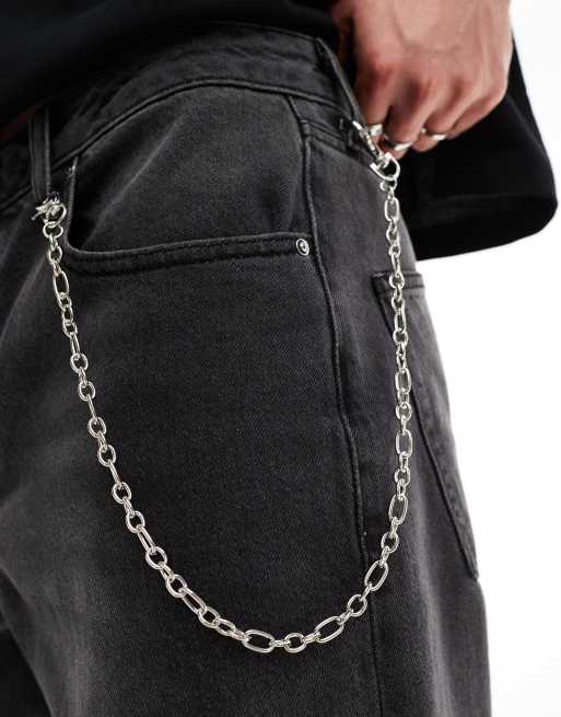 Faded Future classic jeans chain in silver