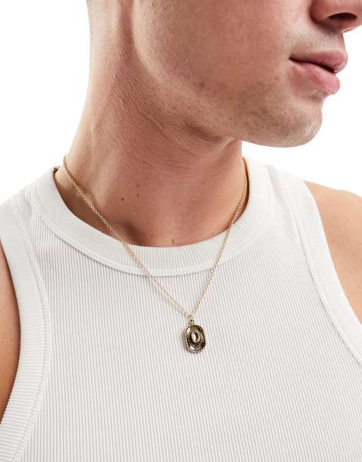 Faded Future - Collana color oro con pendente a forma di rosa