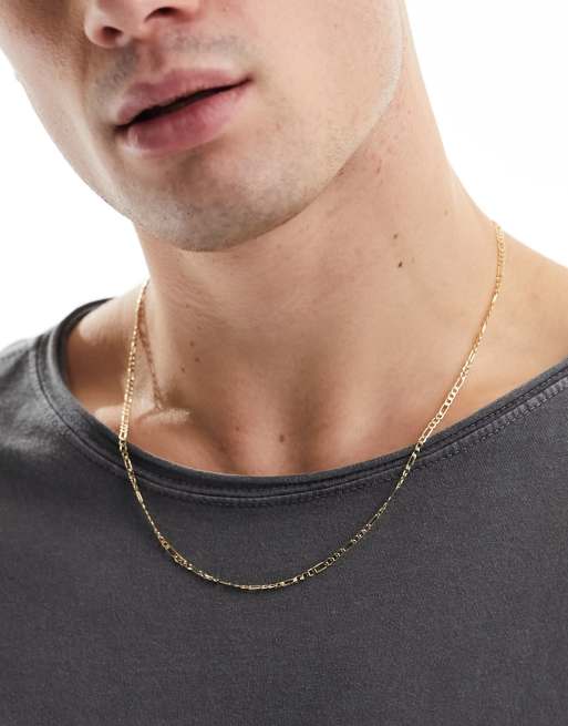 Faded Future - Collana con catenina figaro color oro