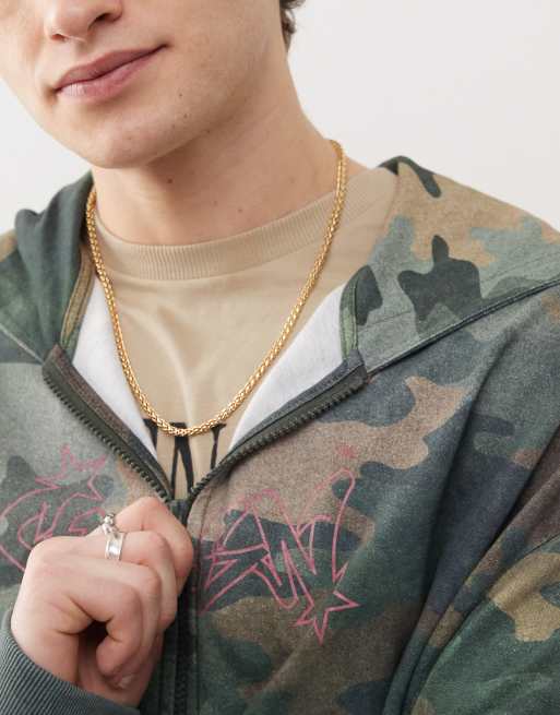 Faded Future - Collana con catenina spigata color oro