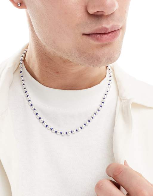 Faded Future - Collana con perle e perline multicolore