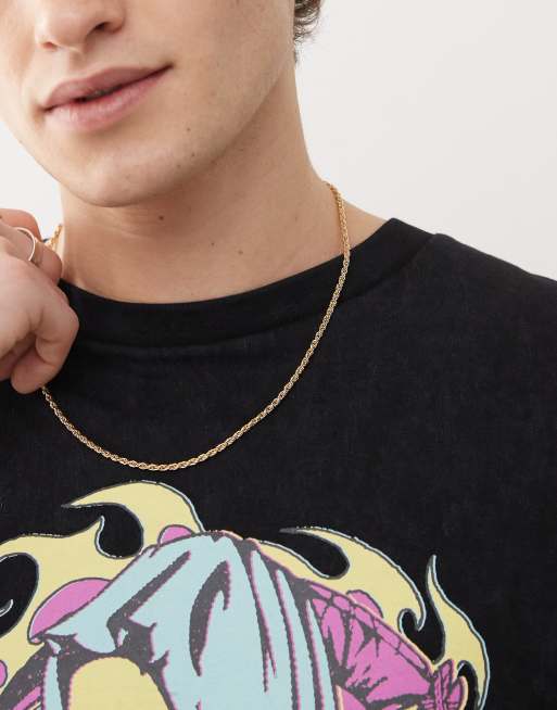 Faded Future - Collana oro in catenina stile corda