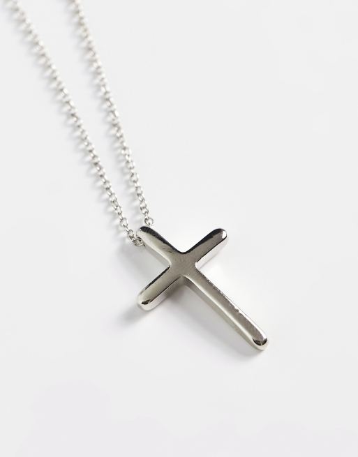 Faded Future - Collier à pendentif croix - Argenté, 3 de 4