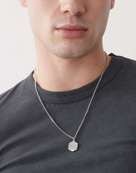 Faded Future - Collier à pendentif géométrique - Argenté - view 1