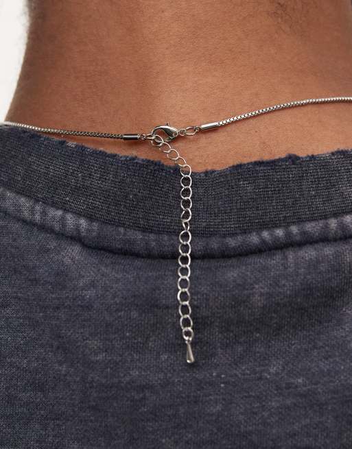 Faded Future - Collier chaîne à pendentif éclair - Argenté, 3 de 3