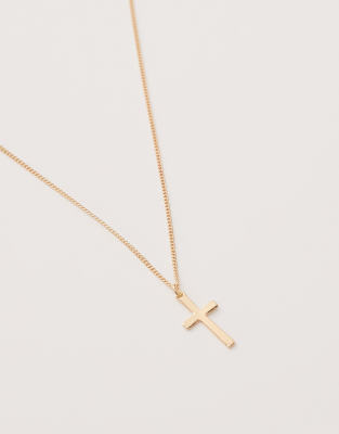 Faded Future Cross Chain Necklace In Gold