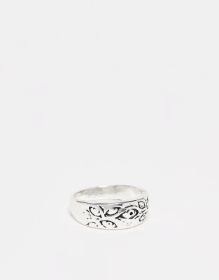 Faded Future eye band ring in silver - ASOS Price Checker