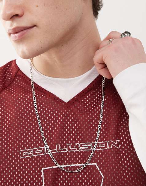 Faded Future figaro chain necklace in silver - view 1