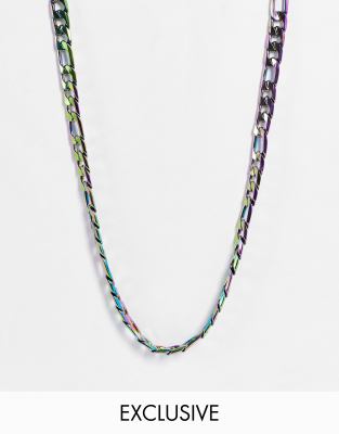 Faded Future figaro neck chain in iridescent - ASOS Price Checker