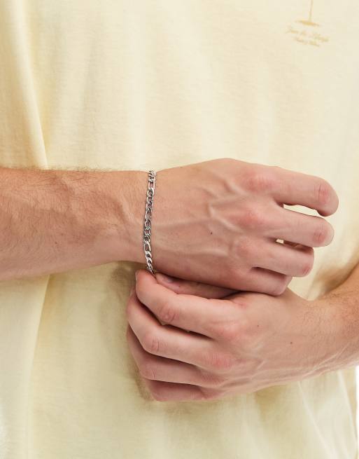 Faded Future - Grove schakelarmband met figaroschakels in zilver, 2 van 4
