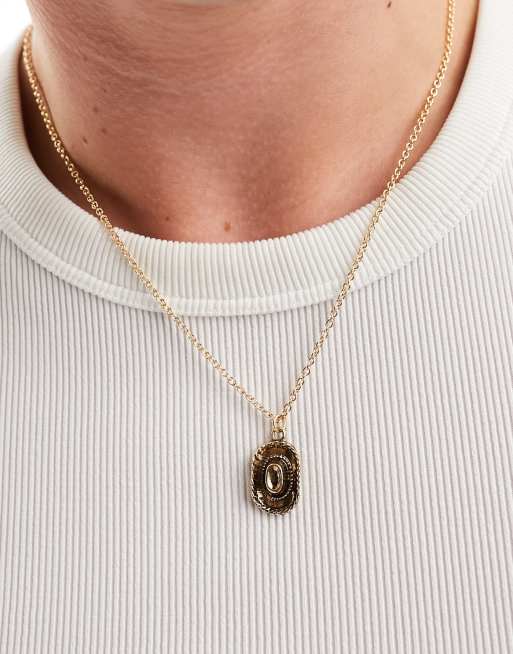 Faded Future – Guldfärgat halsband med cowboyhatt, 3 av 4