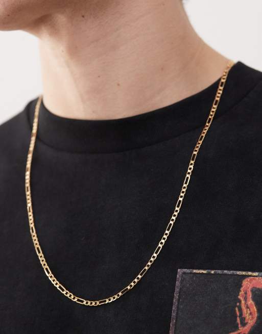 Faded Future - Ketting met figaro-schakels in goud