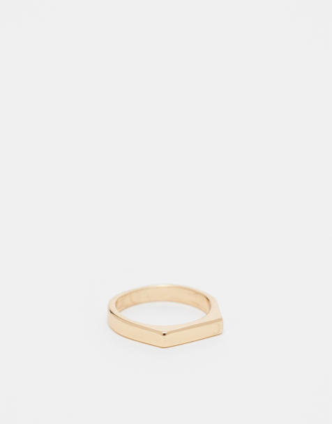 Faded Future minimal ring in gold - view 1