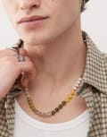 [FADED FUTURE] Faded Future multi bead necklace in green No Size MULTI