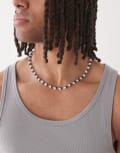 [FADED FUTURE] Faded Future multibead necklace in cool navy-Neutral No Size NAVY