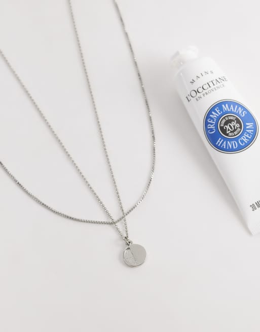 Faded Future multirow pendant necklace in silver, 2 of 4