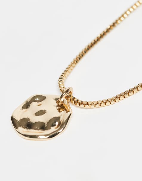 Faded Future pack of 2 chain and pendant necklaces in gold - view 2