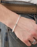 [FADED FUTURE] Faded Future pearl and shell pendant bracelet in silver No Size SILVER