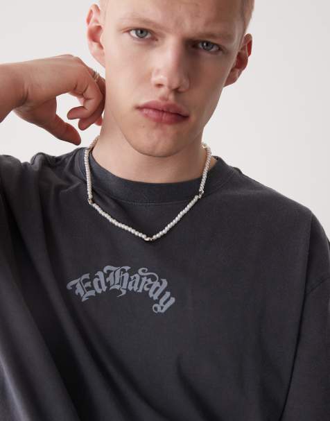 Faded Future – Perlenkette in Silberoptik mit Muscheldetails aus Metall - view 1