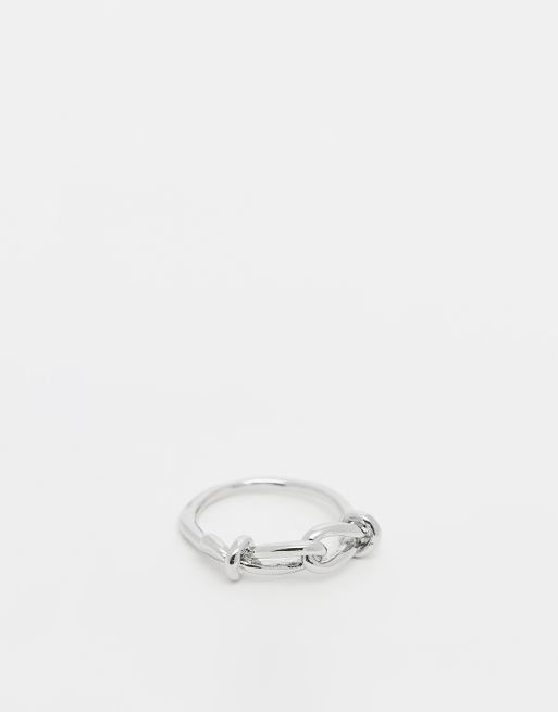 Faded Future - Ring met schakels in zilver
