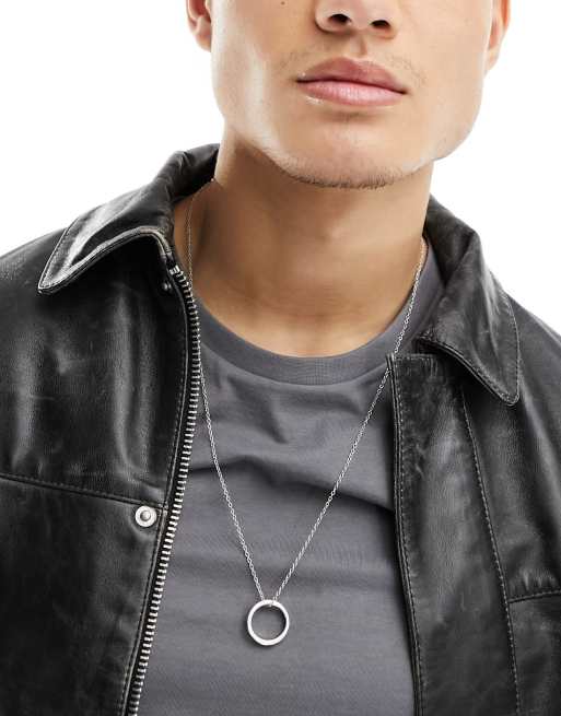 Mens hot sale ring pendant