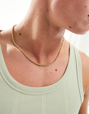 Faded Future rope chain necklace in gold